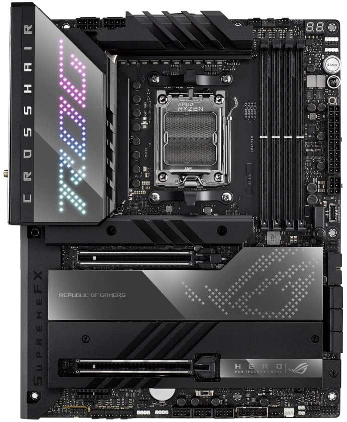 ASUS ROG Crosshair X670E Hero Flat Front View