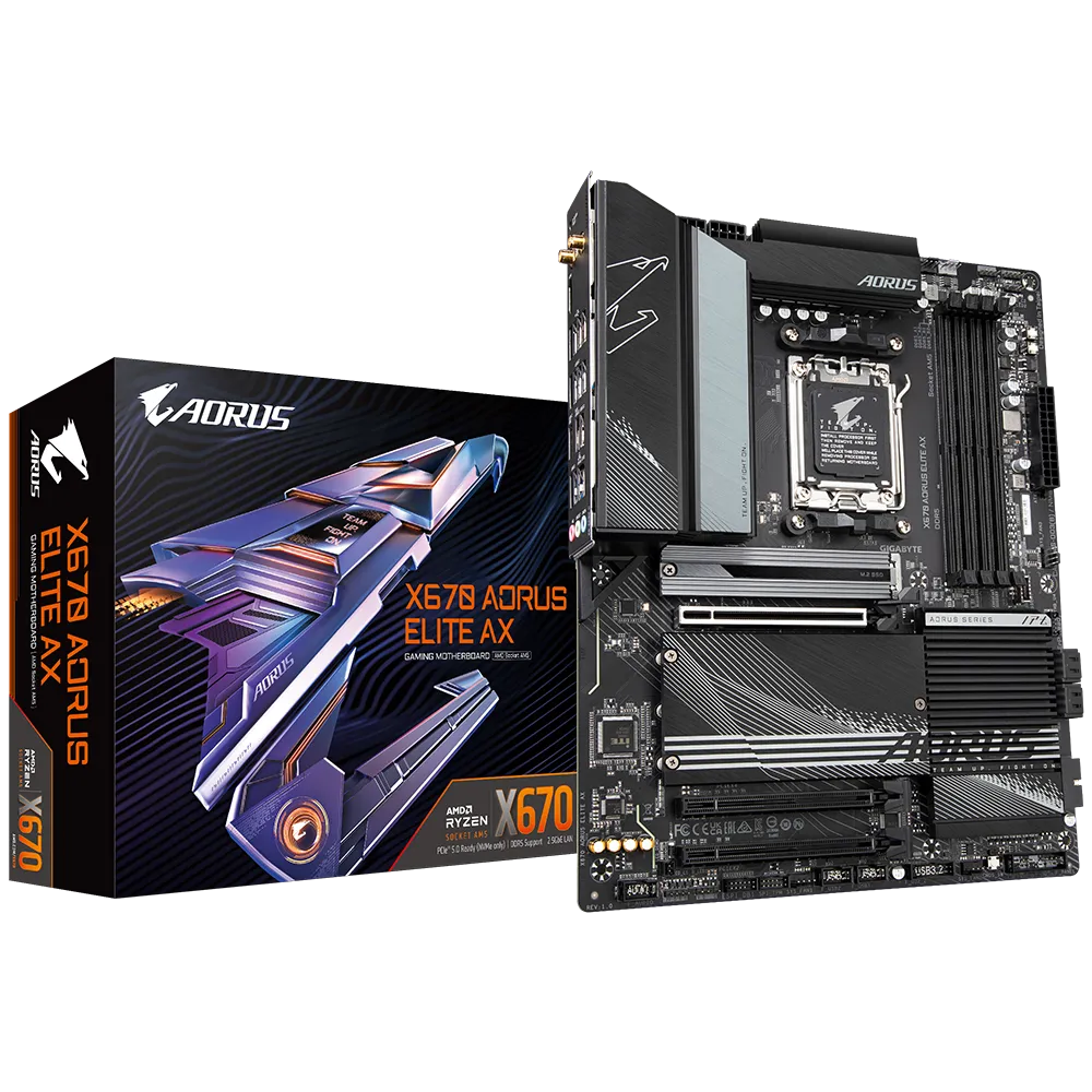 GIGABYTE X670 AORUS ELITE AX Box View