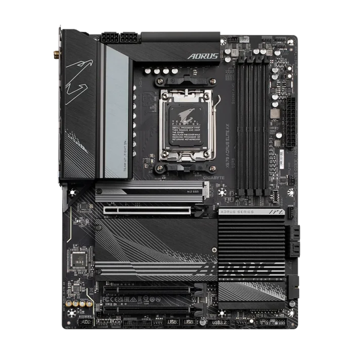 GIGABYTE X670 AORUS ELITE AX Flat Front View