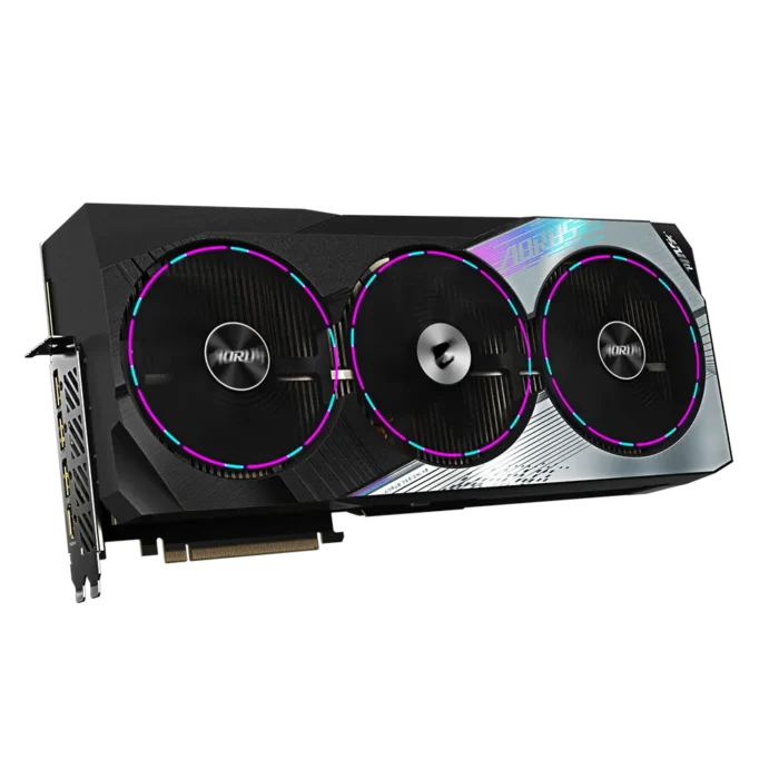 Gigabyte AORUS NVIDIA GeForce RTX 4090 MASTER 24GB Angled Front View