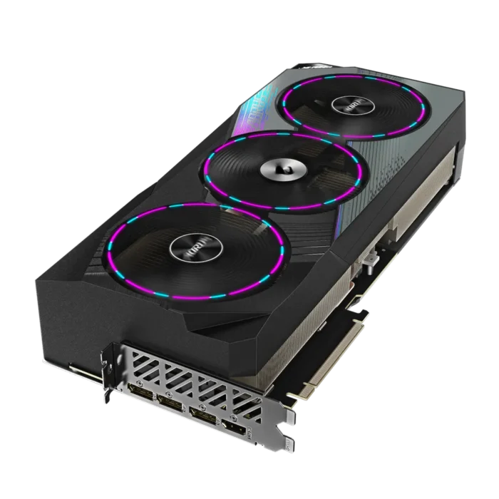Gigabyte AORUS NVIDIA GeForce RTX 4090 MASTER 24GB Angled Side View
