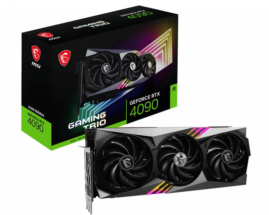 MSI NVIDIA GeForce RTX 4090 Gaming Trio Box View