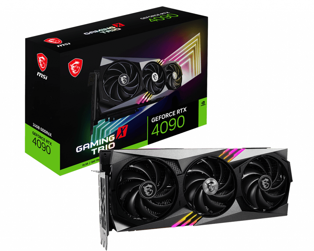 MSI NVIDIA GeForce RTX 4090 Gaming X Trio Box View