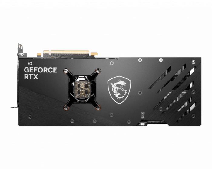 MSI NVIDIA GeForce RTX 4090 Gaming X Trio Backplate View