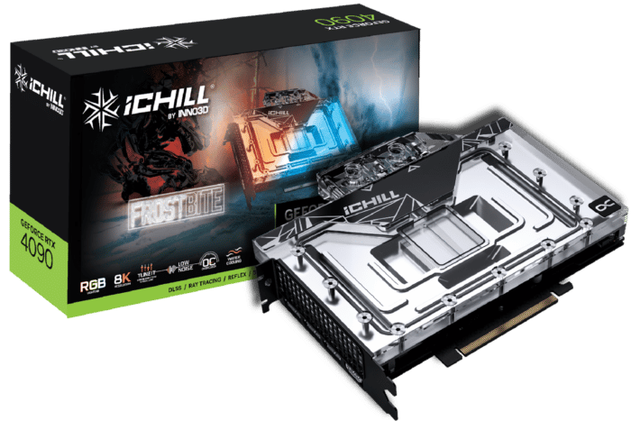 Inno3D NVIDIA GeForce RTX 4090 ICHILL FROSTBITE Box View