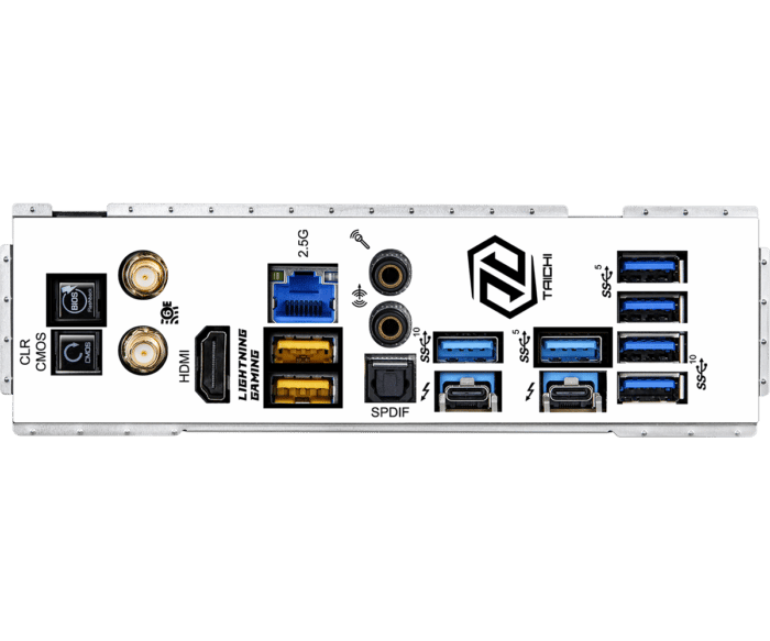 ASRock X670E Taichi Carrara Connectivity View