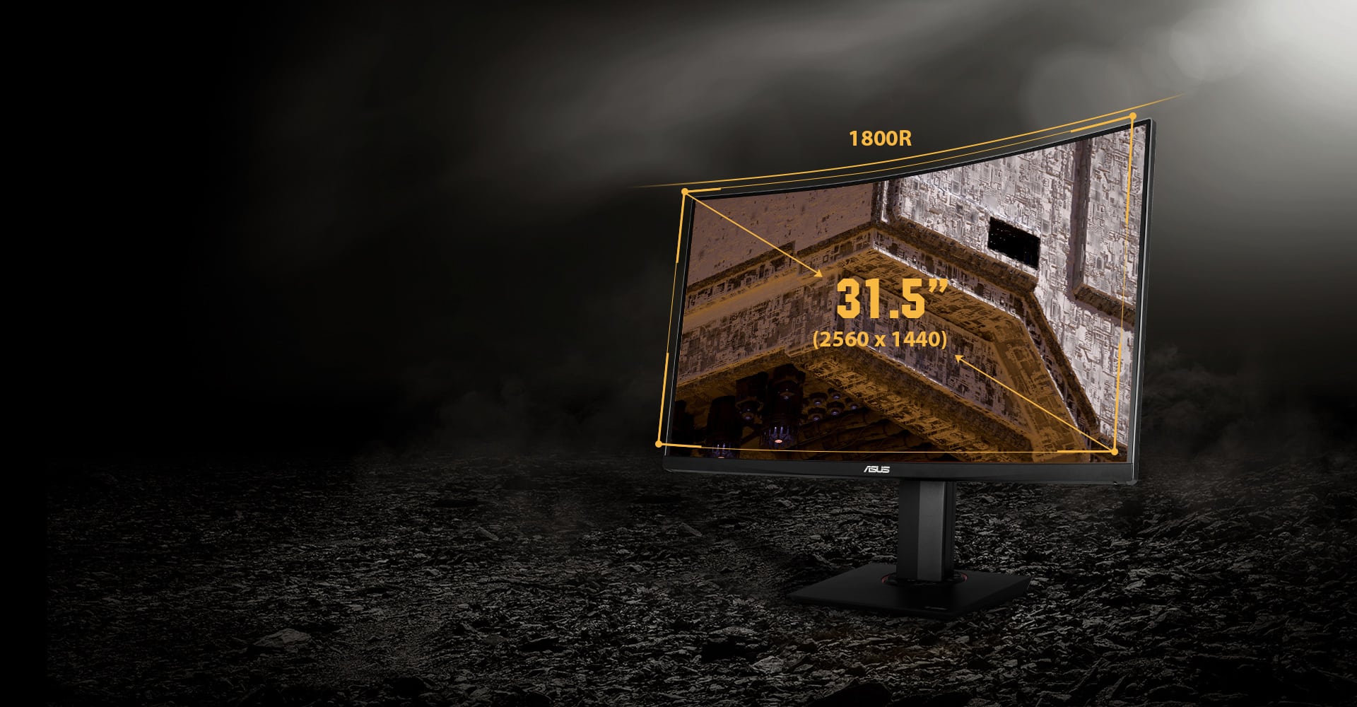 Asus TUF Gaming VG32VQR Cover View