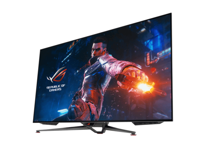 Asus ROG Swift OLED PG48UQ Angled Front View