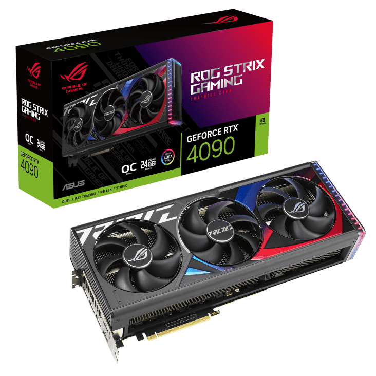 ASUS ROG Strix NVIDIA GeForce RTX 4090 OC Edition 24GB Box View