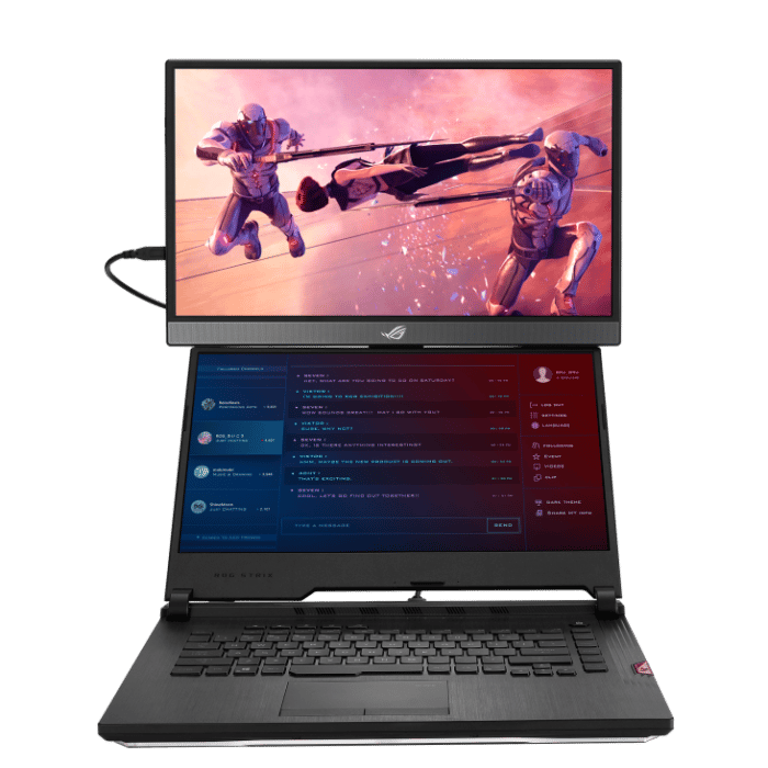 Asus ROG STRIX XG17AHP Connections View