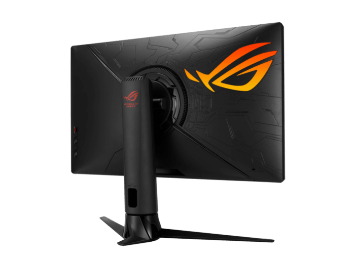 Asus ROG Strix XG27UQR Angled Rear View