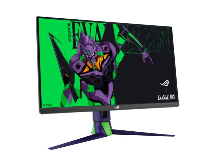 Asus ROG Strix XG27AQM EVA Edition Angled Front View