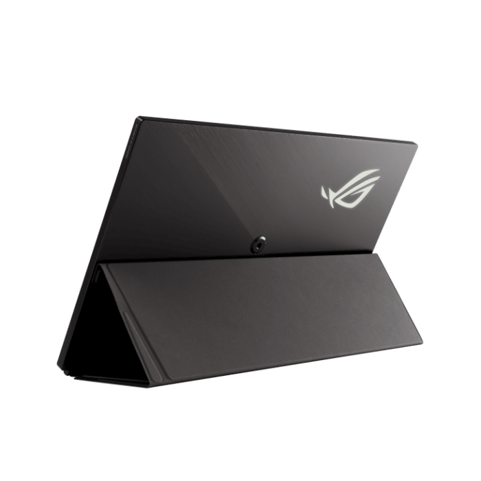 Asus ROG STRIX XG17AHPE Angled Rear View