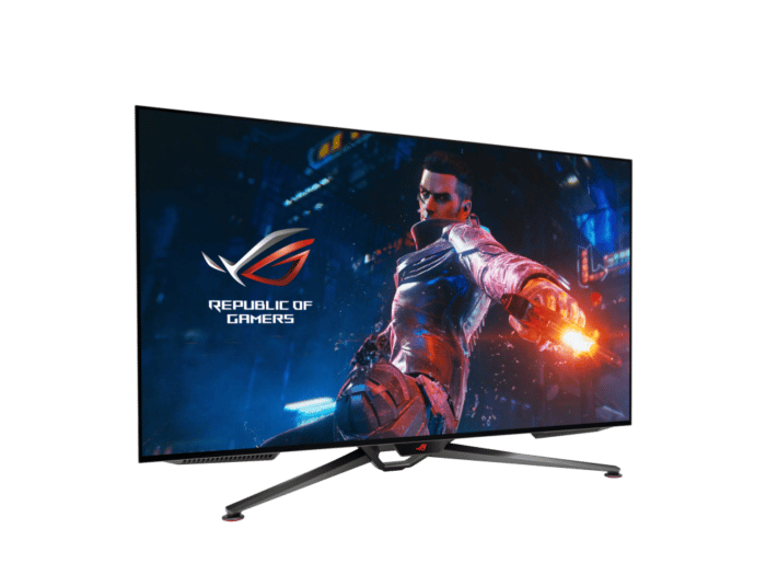 Asus ROG Swift OLED PG42UQ Angled Front View