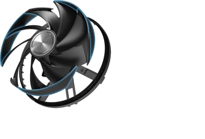 MSI NVIDIA GeForce RTX 4090 SUPRIM LIQUID X 24GB GDDR6X Fan View