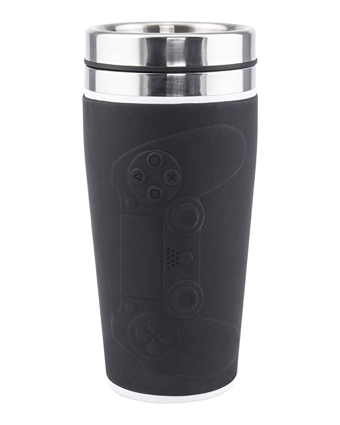 PlayStation DualShock Embossed Travel Mug Front View