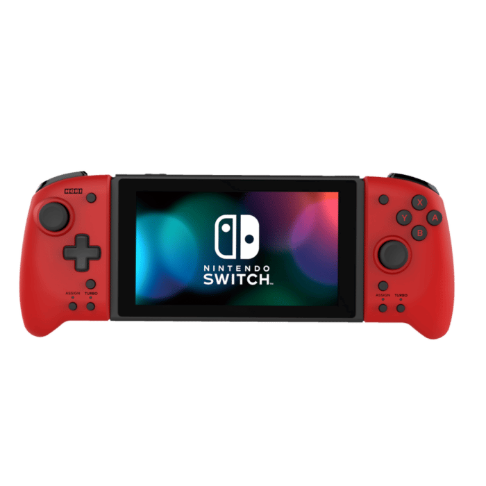 HORI Nintendo Switch Red Split Pad Pro Angled Front View