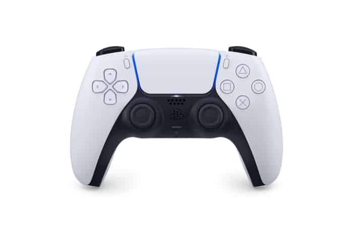 Sony PS5 White DualSense Wireless Controller + FIFA 23 + Ultimate Team DLC Flat Front View