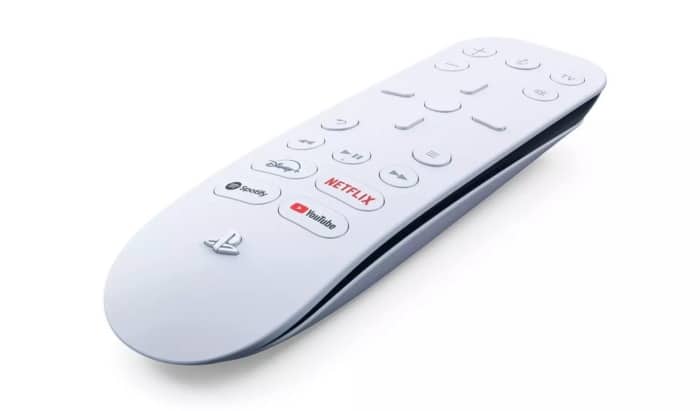 Sony PS5 Media Remote Angled Front View
