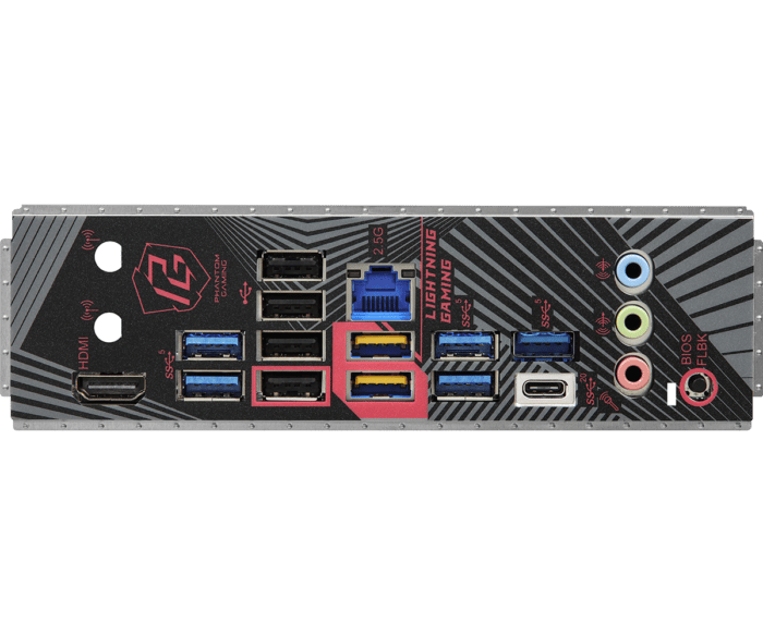 ASRock B650 PG Lightning Connectivity View