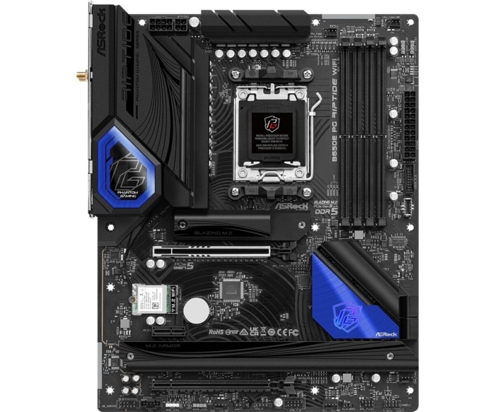 ASRock B650E PG Riptide WiFi Flat Front View