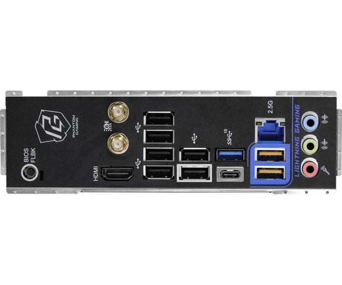 ASRock B650E PG Riptide WiFi Connectivity View