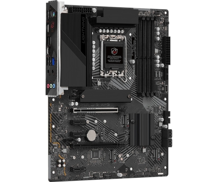 ASRock Z790 PG Lightning Angled Front View