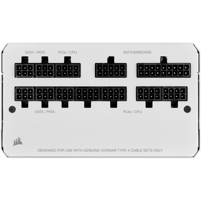 Corsair RM850 V2 White Connectors View