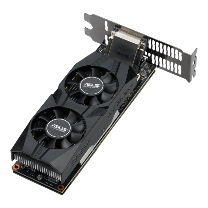 ASUS NVIDIA GeForce GTX 1650 Angled Front View