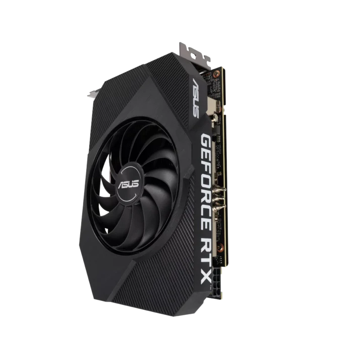 ASUS NVIDIA GeForce RTX 3060 Phoenix V2 Angled Vertical View
