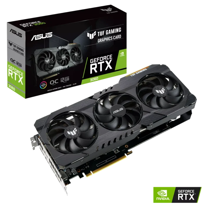 ASUS TUF Gaming NVIDIA GeForce RTX 3060 V2 OC Edition Box View