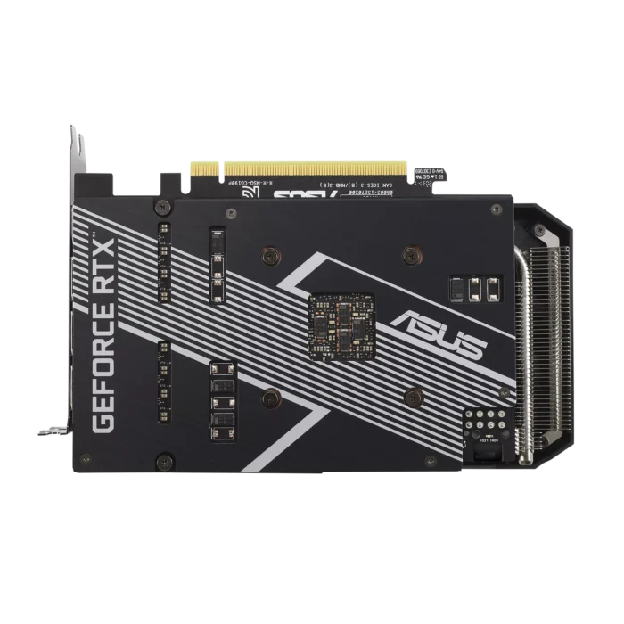 ASUS DUAL NVIDIA GeForce RTX 3060 Ti V2 MINI OC Backplate View