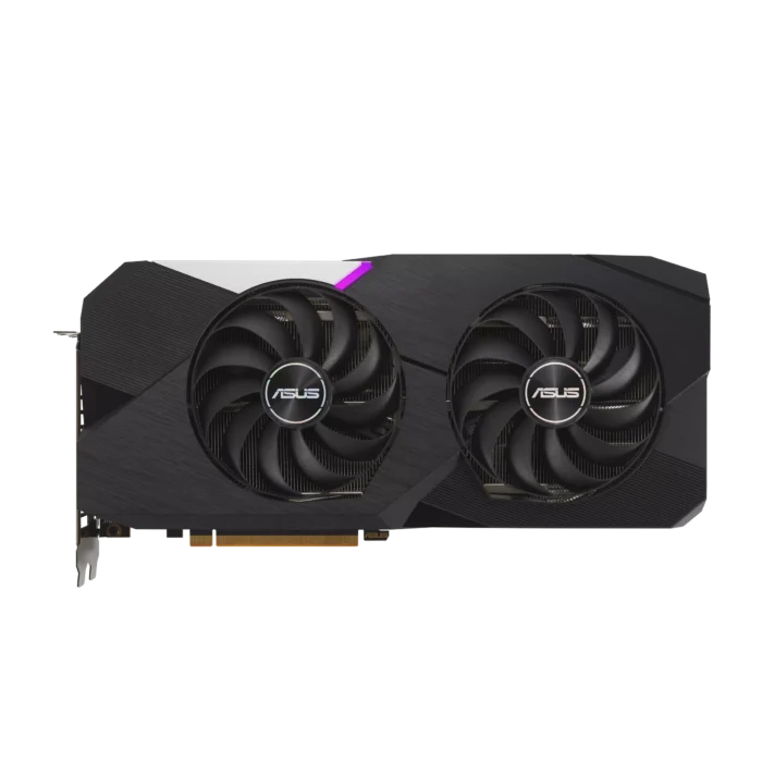 ASUS Dual AMD Radeon RX 6700 XT Flat Front View