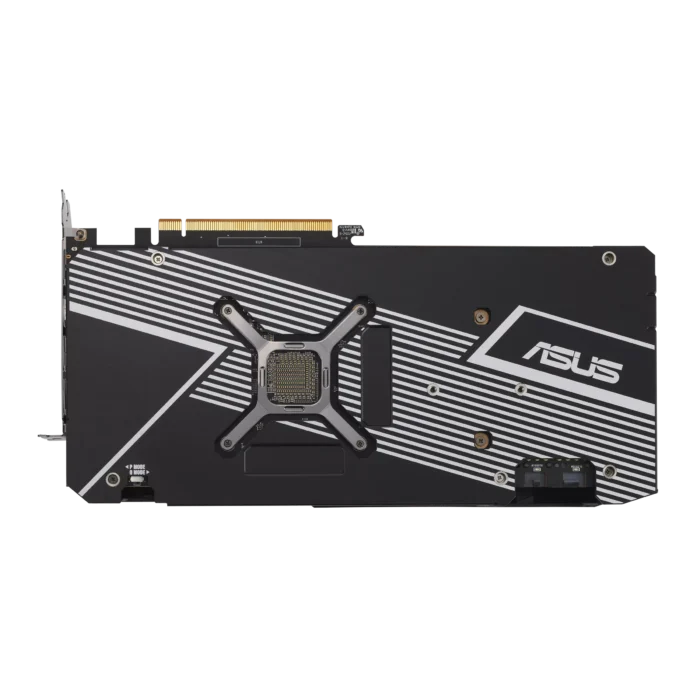 ASUS Dual AMD Radeon RX 6700 XT Backplate View