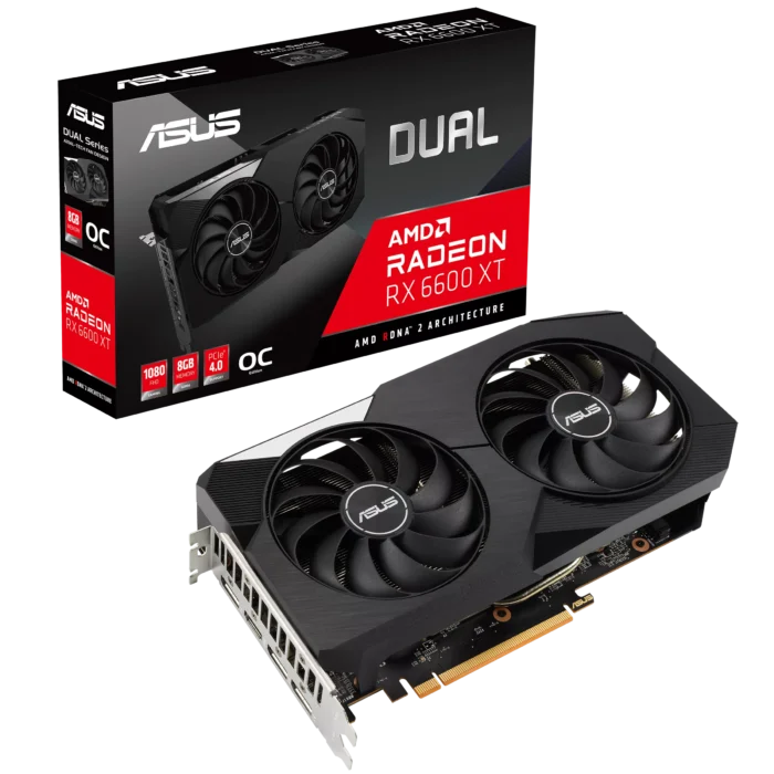 ASUS Dual AMD Radeon RX 6600 XT OC Box View
