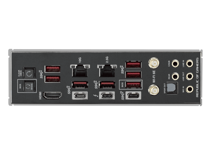 ASUS ROG Maximus Z790 Extreme Conenctivity View