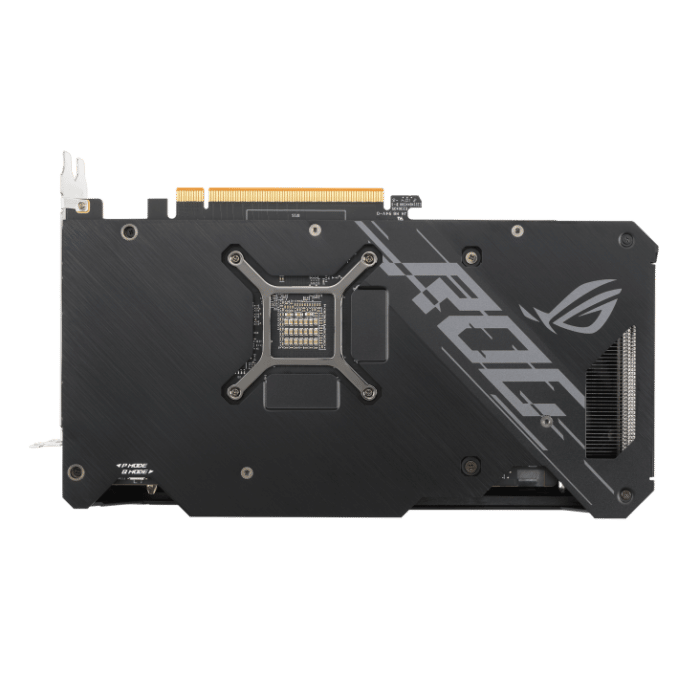 ASUS ROG Strix AMD Radeon RX 6600 XT OC Backplate View