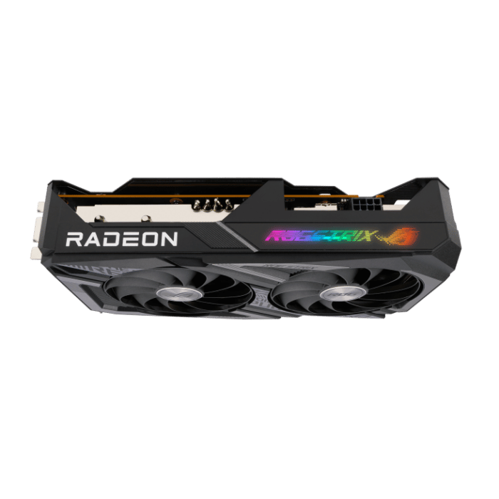 ASUS ROG Strix AMD Radeon RX 6600 XT OC Angled Side View