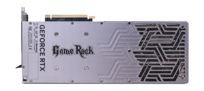 Palit NVIDIA GeForce RTX 4080 GameRock Backplate View