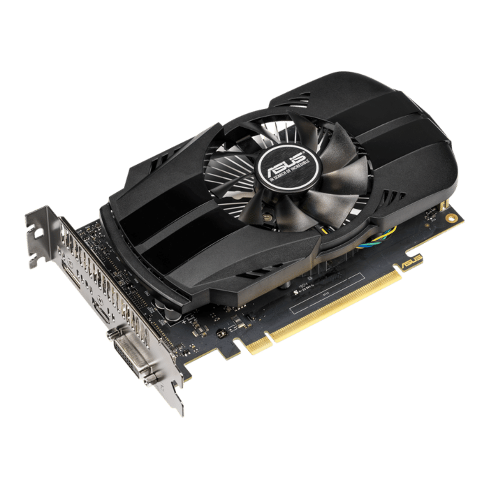 ASUS Phoenix NVIDIA GeForce GTX 1650 OC Front Angled View