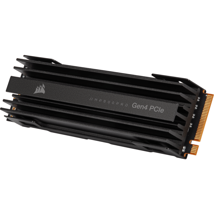 Corsair MP600 PRO 1TB Angled Front View