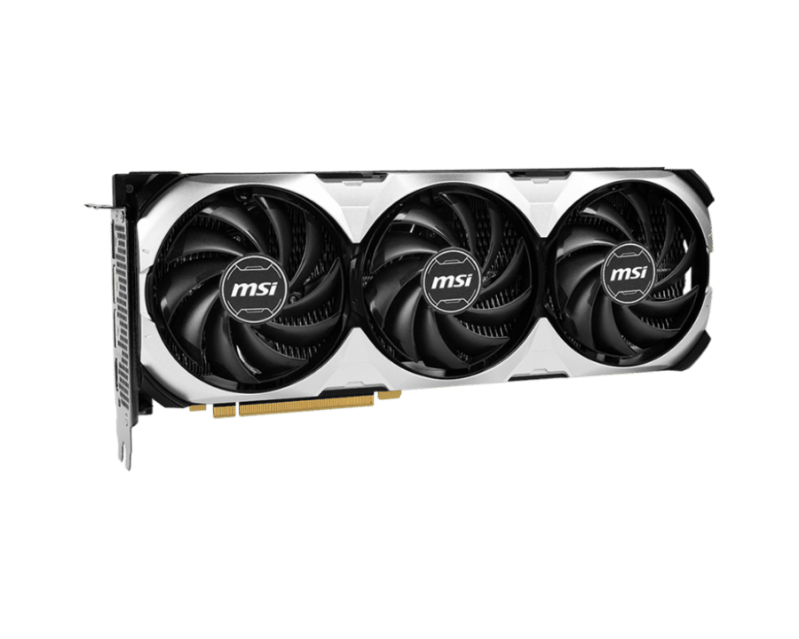 MSI NVIDIA GeForce RTX 4070 Ti VENTUS 3X 12G OC Angled Front View