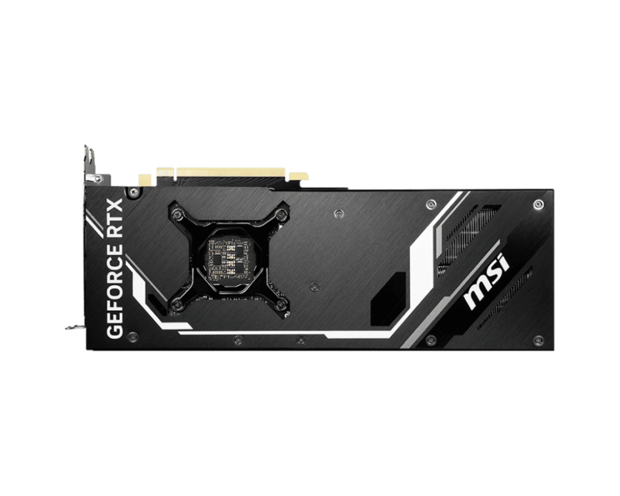 MSI NVIDIA GeForce RTX 4070 Ti VENTUS 3X 12G OC Backplate View