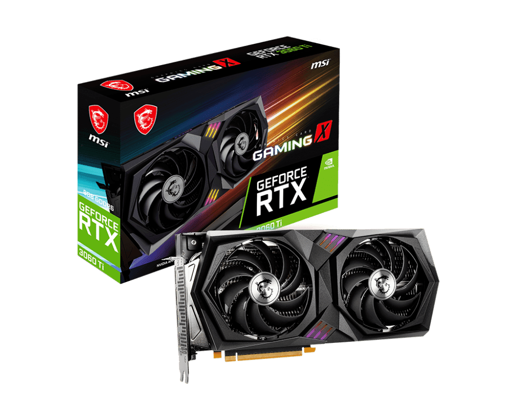 MSI NVIDIA GeForce RTX 3060 Ti GAMING X Box View