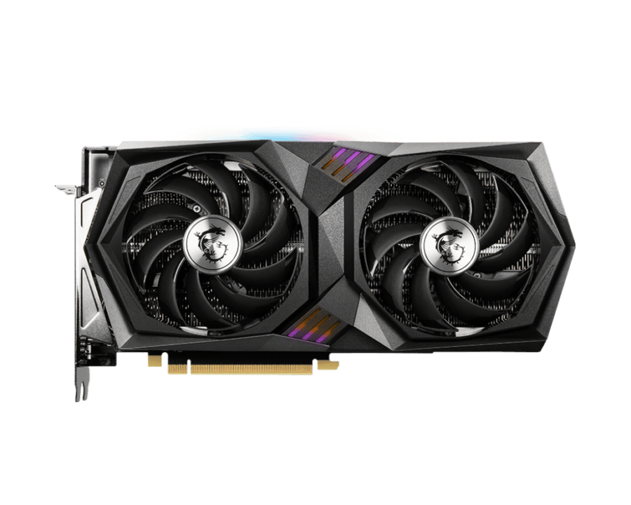 MSI NVIDIA GeForce RTX 3060 Ti GAMING X Flat Front View