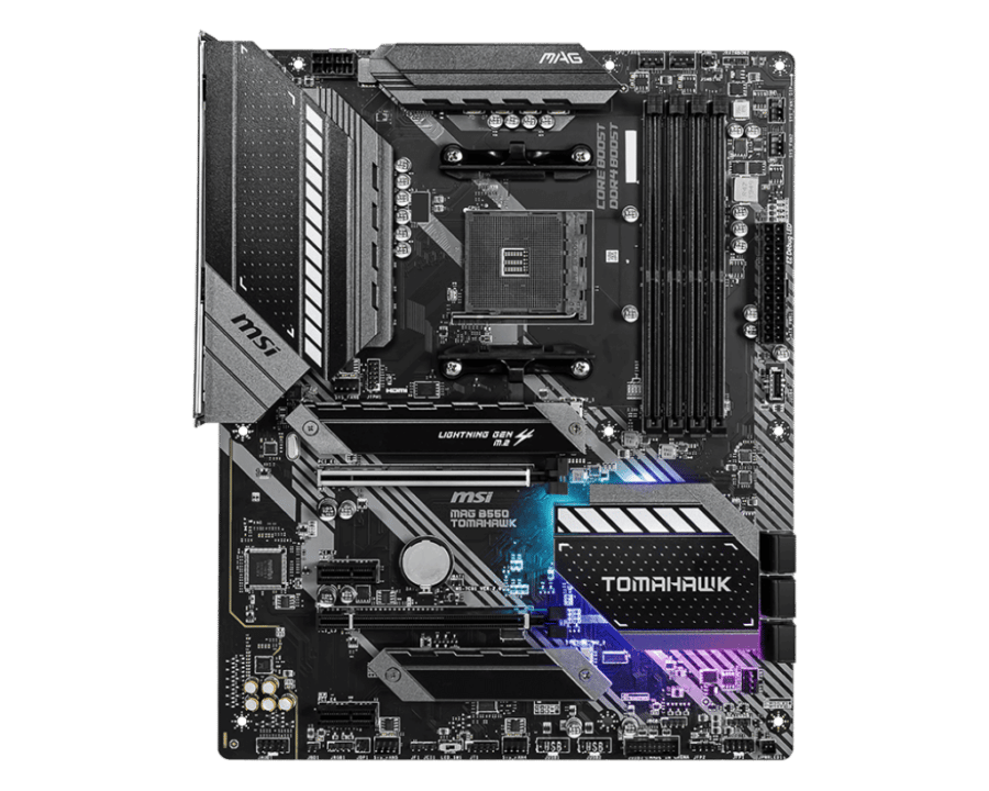 MSI MAG B550 TOMAHAWK Flat Front View