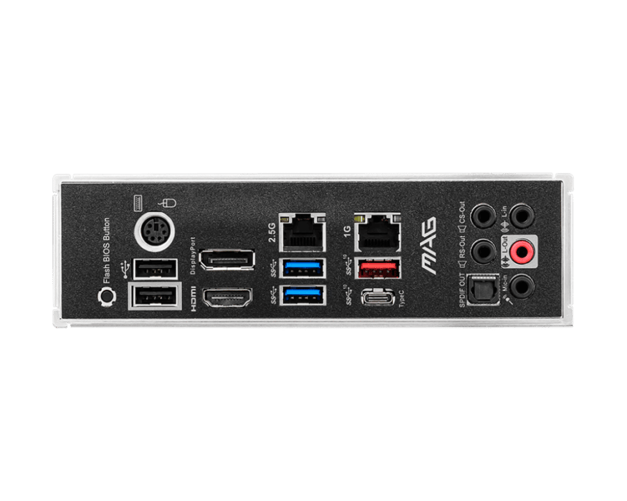 MSI MAG B550 TOMAHAWK I/O View