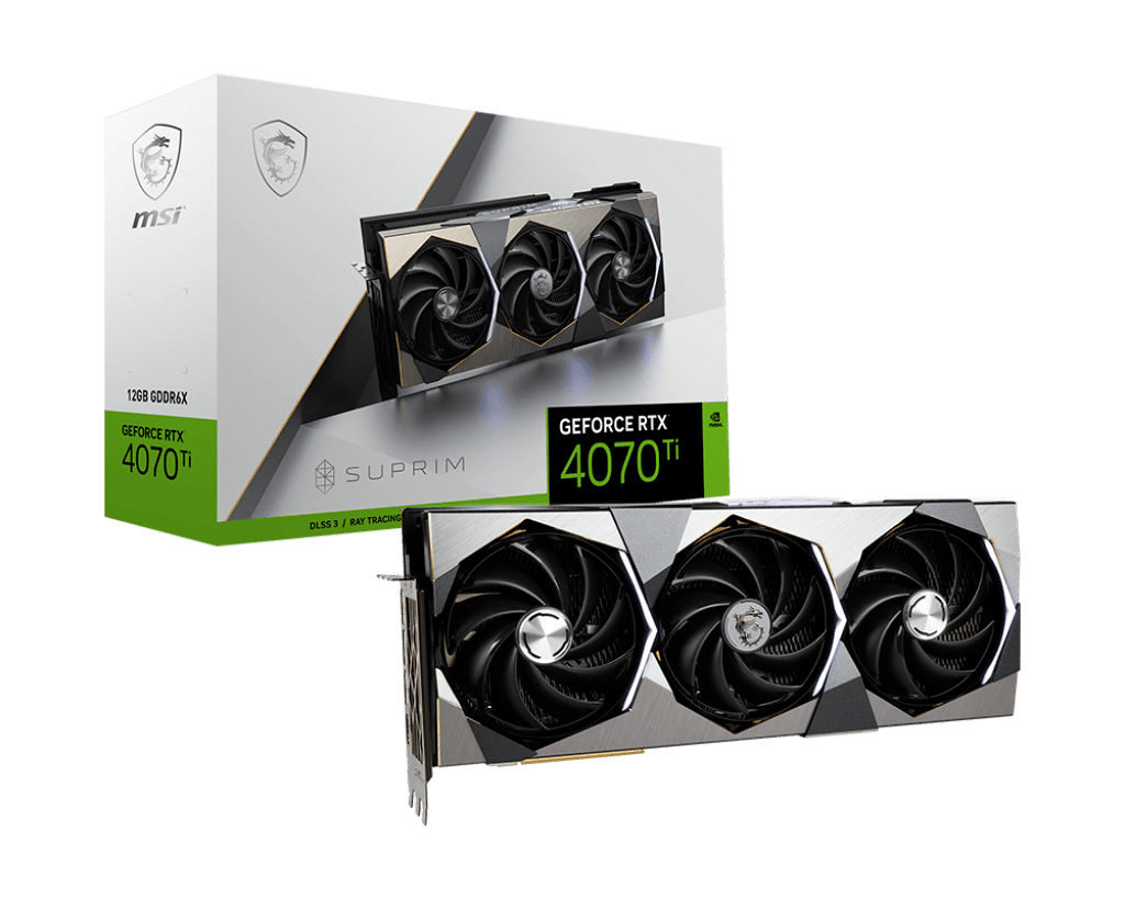 MSI NVIDIA GeForce RTX 4070 Ti SUPRIM Box View