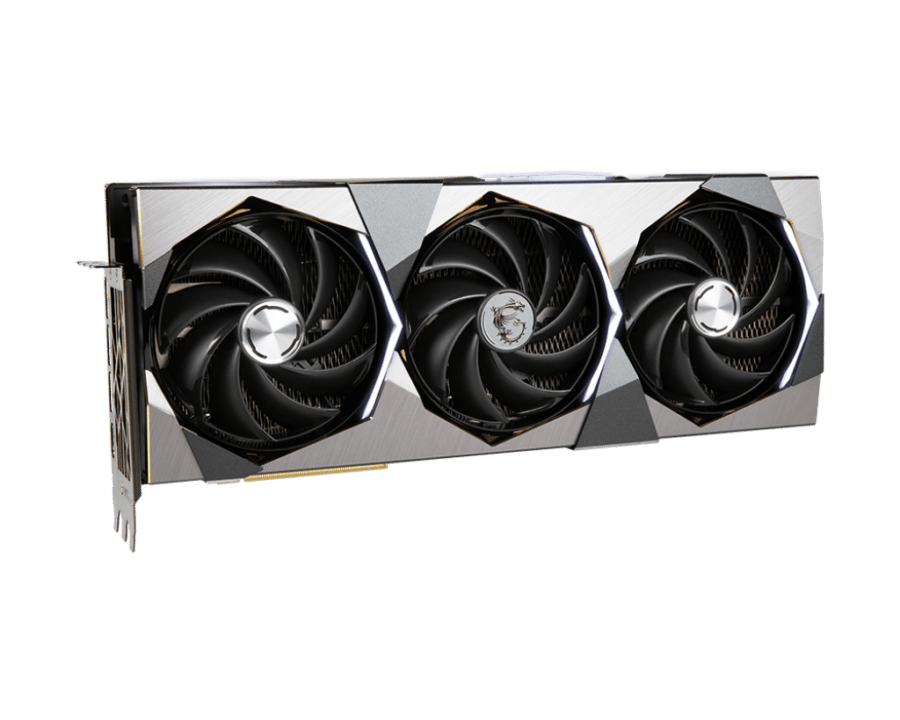 MSI NVIDIA GeForce RTX 4070 Ti SUPRIM Angled Front View
