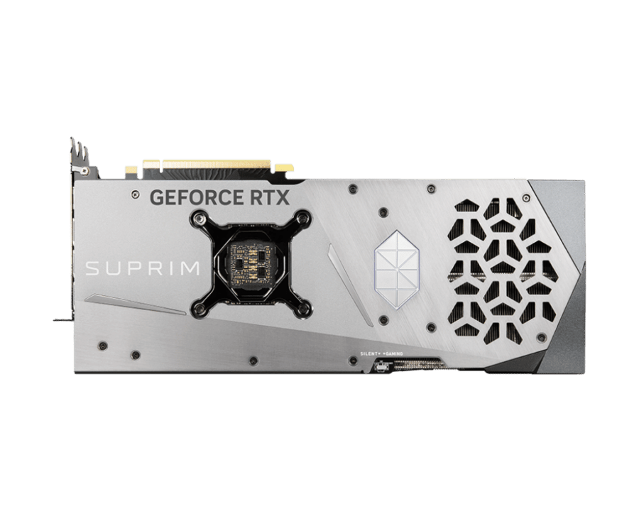MSI NVIDIA GeForce RTX 4070 Ti SUPRIM Backplate View